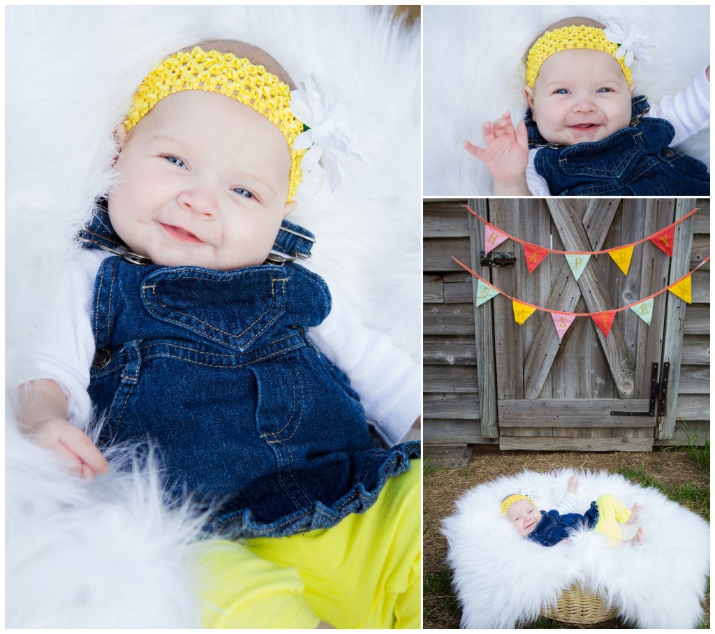 Baby Girl Portrait on Farm