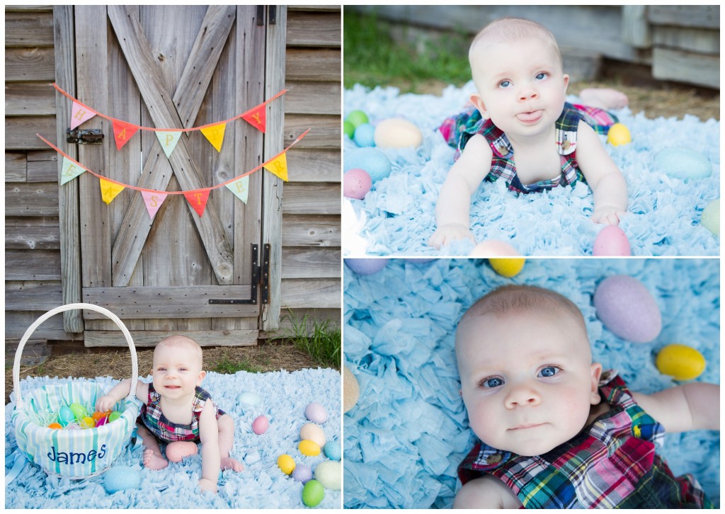 Baby Boy Portrait on Farm