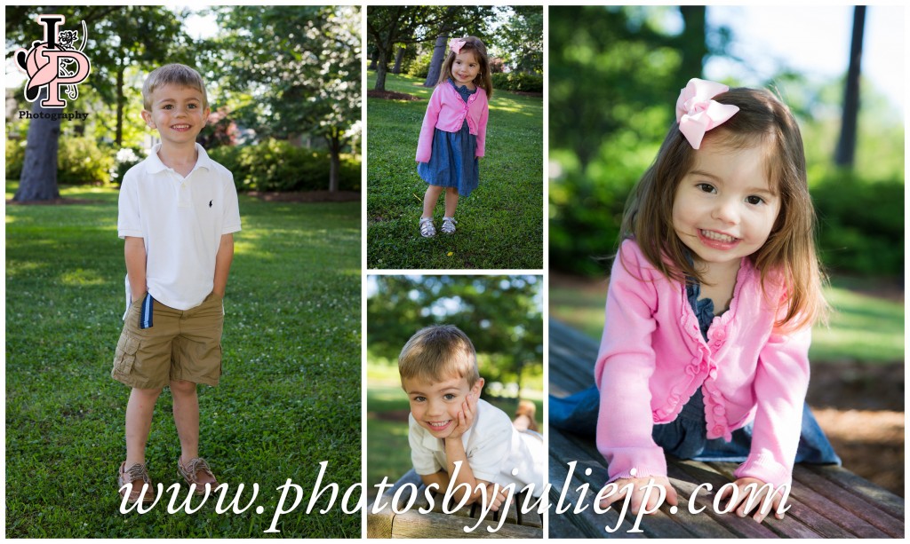 Mother and Children Park Portrait