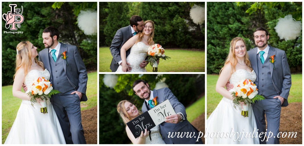 Fun Happy Couple on Wedding Day