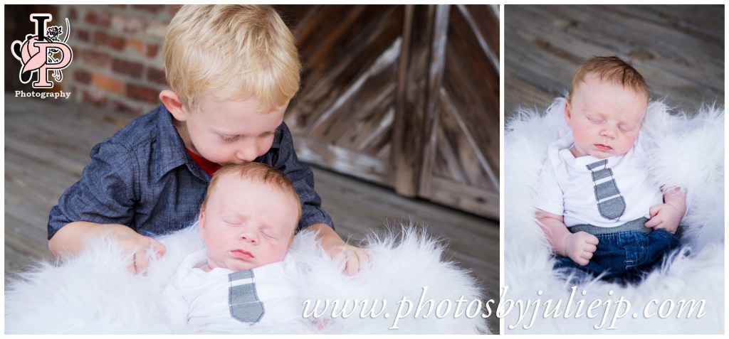 big brother kissing baby brother