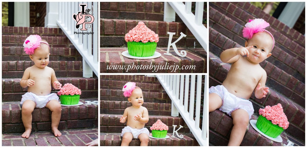 Baby Girl with Smash Cake