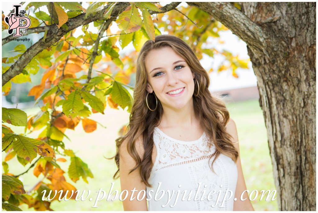 High School Senior Fall Leaves