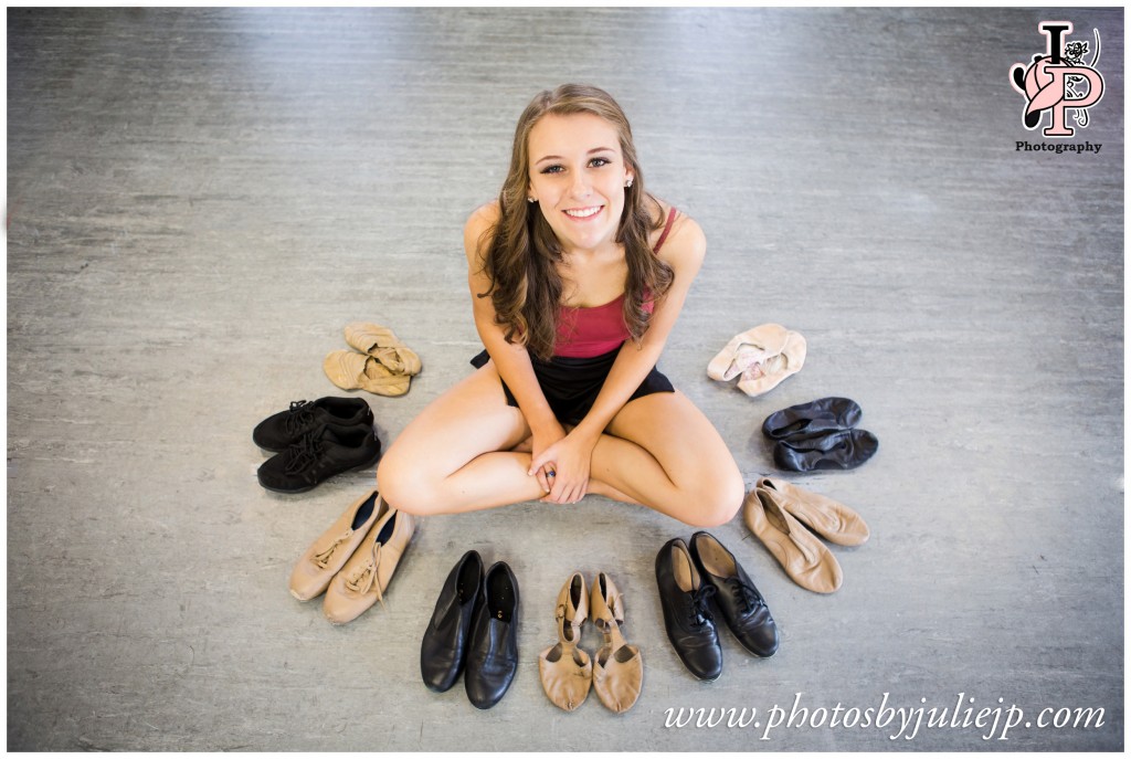 High School Senior Portrait, Dancer with Shoes