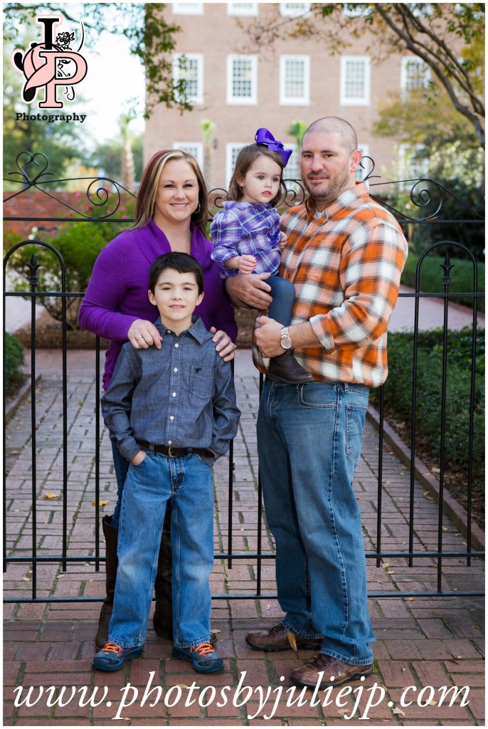 family portrait in gate