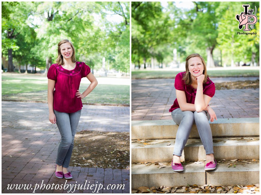 usc horseshoe senior portrait